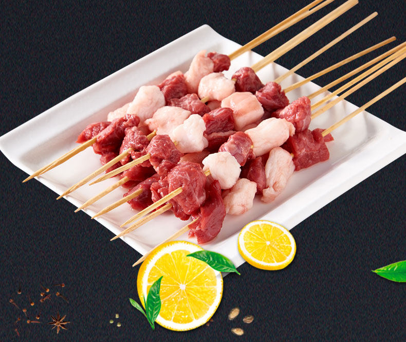 上合峰会指定羊肉 牛穆穆 宁夏盐池滩羊肉串 4斤/130串 图4