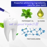 Отбеливающая ручка зубов снимает ручку для очистки зубов.