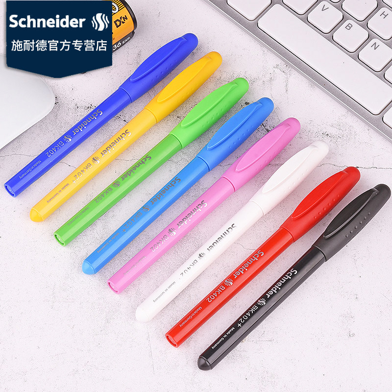 Schneider Schneider Germany import pen BK402 colour pole student special adult male girl child practice 0 35 35 0 5mm t fine tip