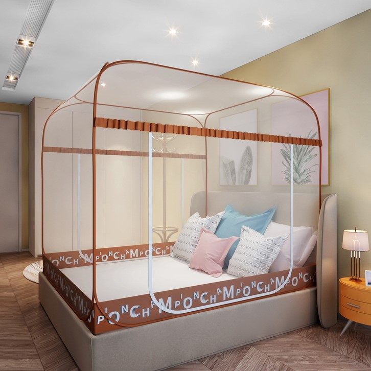 Summer children's cover foldable high school yurt mosquito net student dormitory free installation upper bunk general boys home