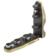 Lubinski cigar multifunctional hole opener zinc alloy portable three-caliber punch knife with cigarette holder personality retro