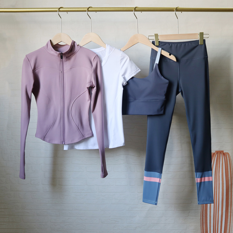 Spring Summer Professional Yoga Clothes Women High-end Fashion Nets Red Running Sports Suit Speed Dry Clothes Fitness Room Sexy