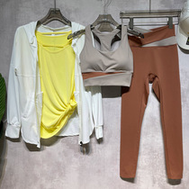 Outdoor Autumn Winter Yoga Clothes Women Sports Suit Fitness Room Speed Dry Clothes Running Professional High-end Fashion Sexy Tennis Red