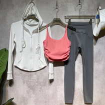 Fall Fitness Room Fashion High-end Sports Suit Women Yoga Outfit Sexy Outdoor Morning Running Speed Dry Net Red Beginner