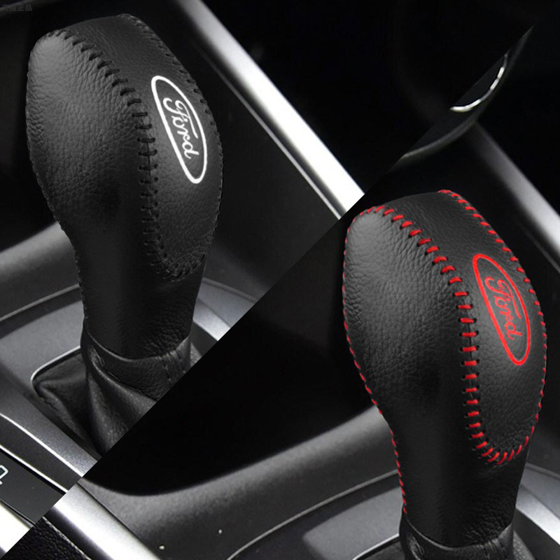 13 13 14 15 16 17 17 18 Ford sharp world gear shifting handle sleeve automatic row-blocking cover genuine leather gear lever sleeve