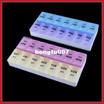 7 Days Pill Case Medicine Storage Tablet Pill Box With Clip