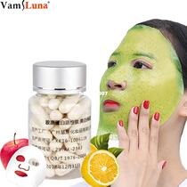 100pcs Capsule Mask Powder Collagen Protein Face Skin Care M