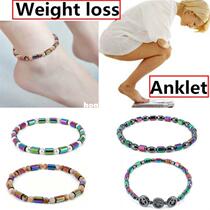 Weight Loss Hematite Magnet Anklet Colorful Stone Magnetic T