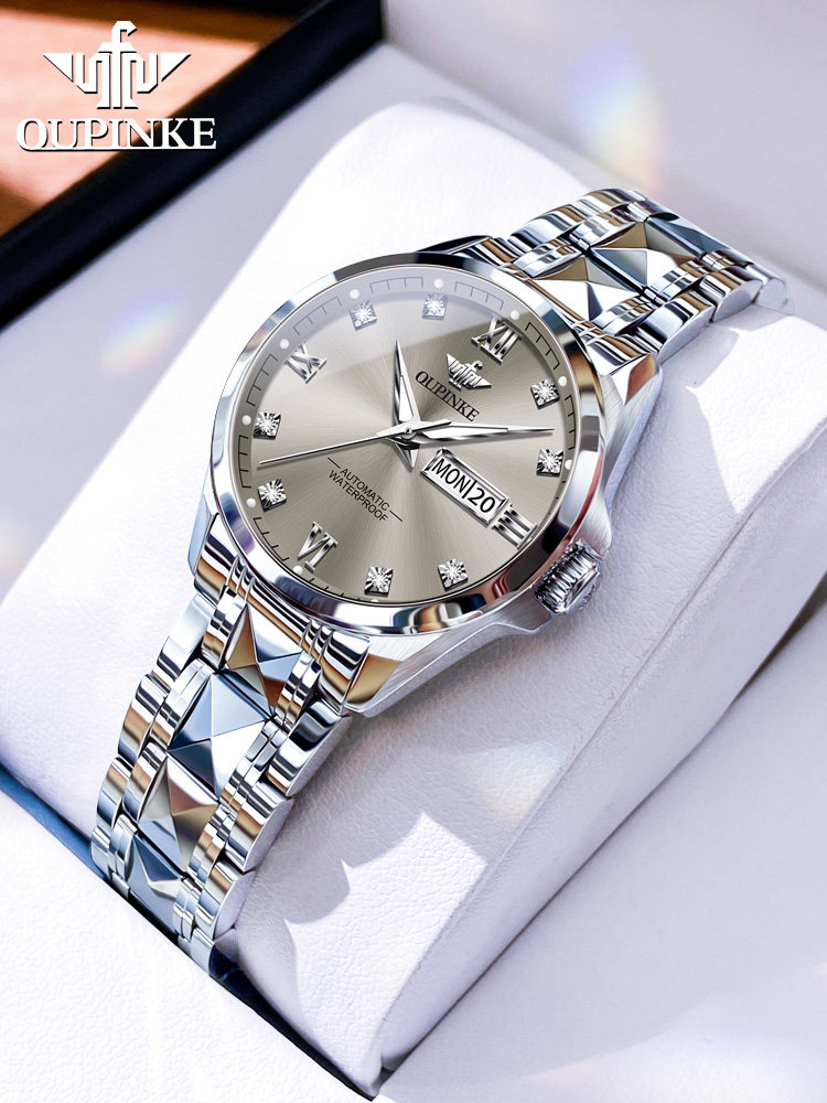 Swiss Oupinke Brand Genuine Luxury Niche High-End Women's Watch Fully Automatic Mechanical Watch for Women