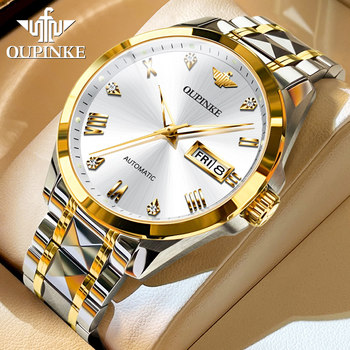 Swiss Oupinke Watch Brand Genuine Men's Watches Men's Mechanical Watches Fully Automatic Men's Business Watches Top Ten