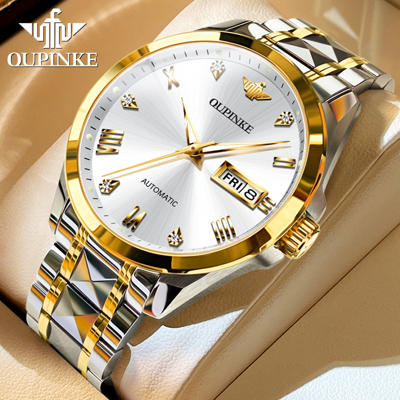 Swiss Oupinke Watch Brand Genuine Men's Watches Men's Mechanical Watches Fully Automatic Men's Business Watches Top Ten