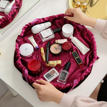 Lazy drawstring knot cosmetic bag travel portable large capacity Super Fire ins split storage bag portable wash bag