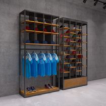 Clothing store display rack Outdoor sportswear display rack Jersey hat sneakers display cabinet high-end lattice rack