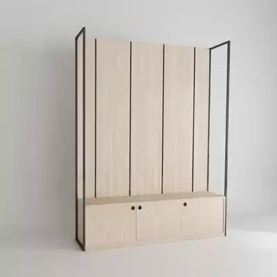 Shopping mall goods cabinet back panel frame simple design practical wardrobe modern Assembly floor-standing multifunctional cabinet customized