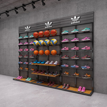 Shoe store shoe rack display rack Shoe support Anta sneakers display cabinet Commercial Jordan sporting goods live shoe rack