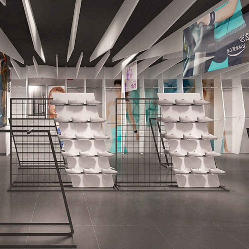 Multilayer Floor Shoes Show Shelf Iron Art Shelves Casual Sneakers Shelf Racks Versatile Combinations Customised