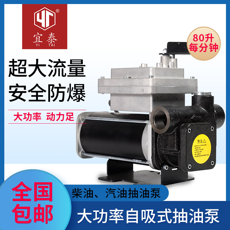 Vehicle explosion-proof gasoline pump 12V24V220V large flow silent diesel gasoline pump oil pump discharge pump