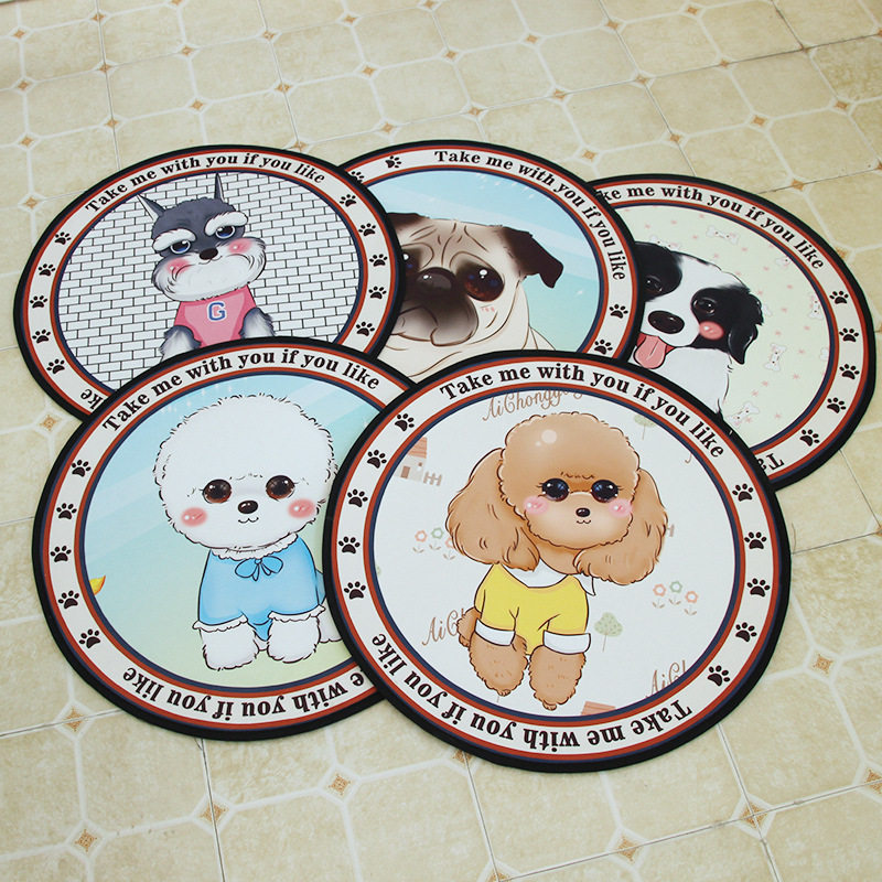 New pet dog cartoon mat floor mat placemat multi-functional multi-size four seasons general spring and summer models