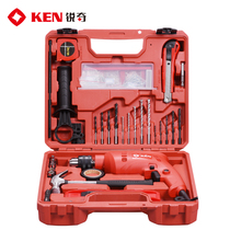 Ruiqi electric drill household impact drill 6913s multifunctional screwdriver pistol drill flashlight set power tool