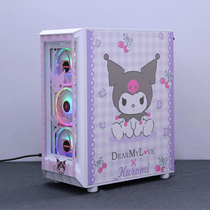 Xingu Zhigu No. 1 Chassis glass side of the glass of the silent water cooled ATX desktop cartoon sticker blowing snow