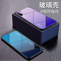 Applicable Huawei nova5pro mobile phone shell nova6 protective sleeve male nova7se female glass mirror nova5t mesh red creative all-bag anti-fall ultra-thin Huawei nova5 hand