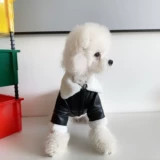 Одежда для собак и кошек, зимняя утолщенная модная брендовая меховая куртка для всех автомобилей, кожаная куртка для маленьких и средних собак, Тедди Померанский шпиц