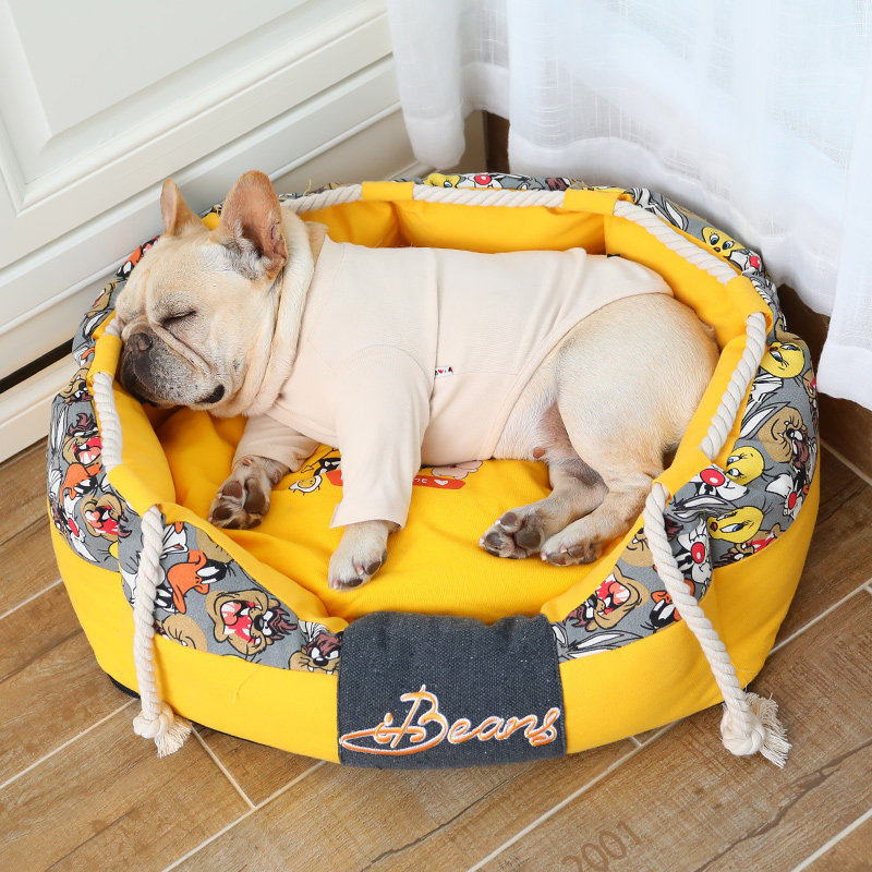 The Fatfight Teddy Dog Nest Four Seasons Universal Removable Pet Small Dog Pooch Teddy Bibear Teddy Bou Meme Cat Nest