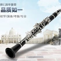 Clear clarinet small black tube high musical instrument plays black tube E reduction clarinet children