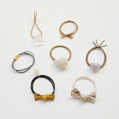 暖秋~蝴蝶结发圈七件套组合