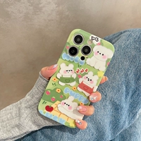 Apple, свежий совместимый кролик, iPhone14 Pro, чехол для телефона, iPhone 12, Южная Корея, iphone, 13promax, популярно в интернете, новая коллекция, изысканный стиль, 11