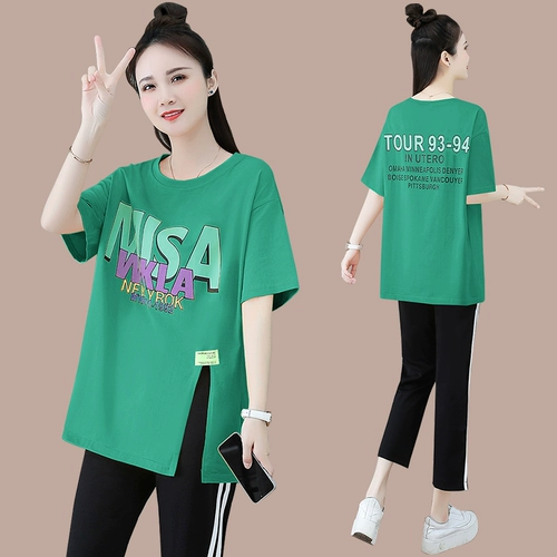 Модная летняя одежда с буквами, спортивные штаны для отдыха, комплект, городской стиль