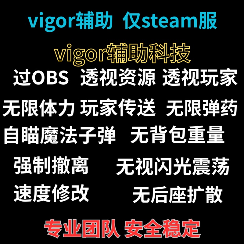 Vigor Auxiliary Version Technology Modifier, Safe and Stable with Powerful Functions