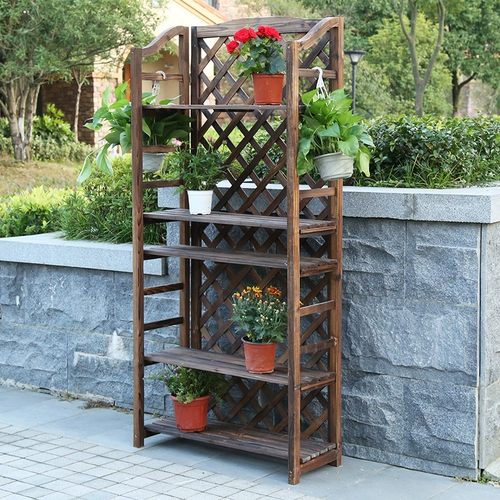 Деревянная цветочная стойка деревянные книжные полки