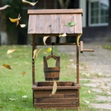 Творческая вода скважина декоративная цветочная коробка цветов, желающая хорошо карбонизированная древесина -Соединенное растение цветочное садоводство