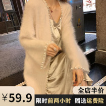 Socialites temperament pregnant women dress 2021 new autumn winter dress foreign style high-end woolen coat belly dont show spring dress