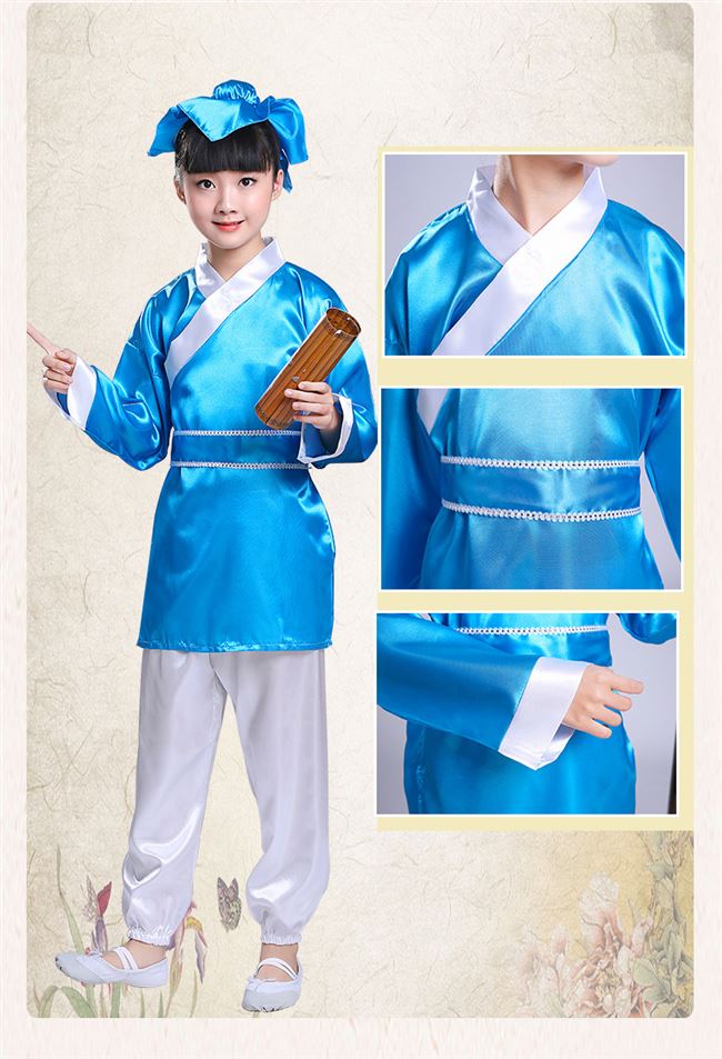 Trang phục trẻ em, hanfu, bé trai và bé gái, quốc học, quần áo trẻ em, Tư Mã Quang, đập trụ, trang phục, trang phục chụp ảnh trẻ em - Trang phục