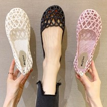 Nurse Shoes Women Summer Not Smelly Feet Big Code 41 1 43 Flat Bottom Soft Bottom Breathable Deodorant Health Care Work Shoes Summer Sandals