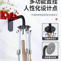 Kitchen punch-free rotatable hook multi-purpose seamless wall stainless steel nail-free sticky hook hook hanging spoon k hanging