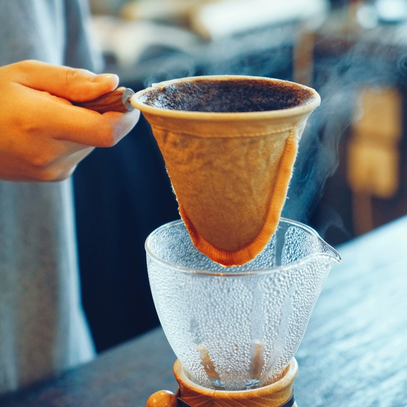 Japanese Imported Hario Flannel Pour-Over Filter Coffee Pot Set Brewing Filter Cup Sharing Pot Utensils