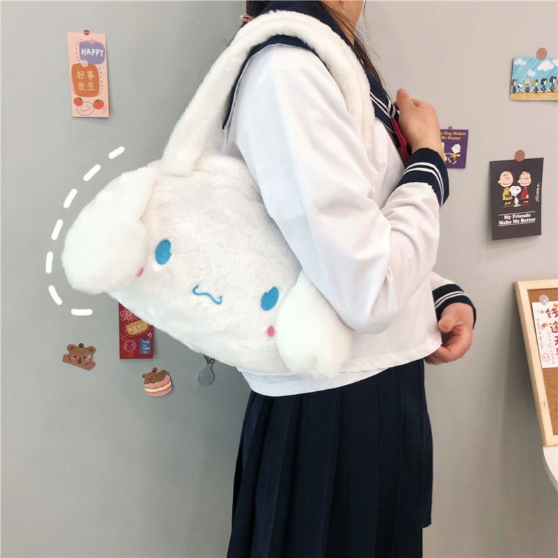 Jade Gui Dog handbag plush teenage girl cute days Spins cross-pack jk big ears dog single shoulder new bag