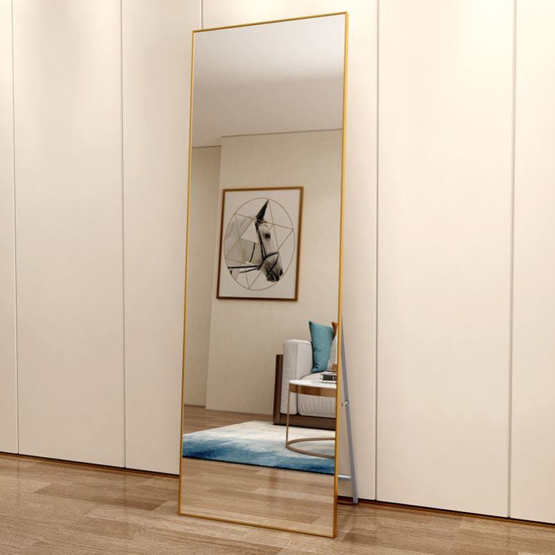 Home Light Lavish Full Body Mirror Ins Wind Full-body Mirror style retro vertical floor mirror Clothing Shop Student Dorm Girl