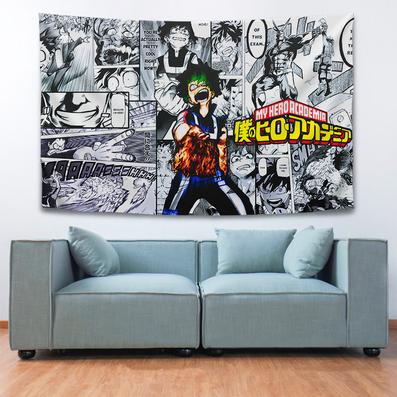 Come to the picture to customize the animation background cloth My Hero Academia Explosive Hanging cloth wall cloth two-dimensional bedside decorative cloth
