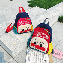 Anpanman children travel backpack cute cartoon color matching light kindergarten schoolbag baby parent-child backpack