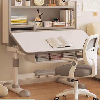 2025 new children's learning desk and chair set primary school student desk writing desk home liftable corrective desk and chair