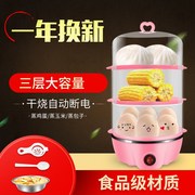nồi lẩu nhỏ Nồi trứng ba lớp hai lớp Bánh trứng hấp Công suất lớn 21 quả trứng để gửi hai bát trứng hấp - Nồi trứng ca lẩu mini