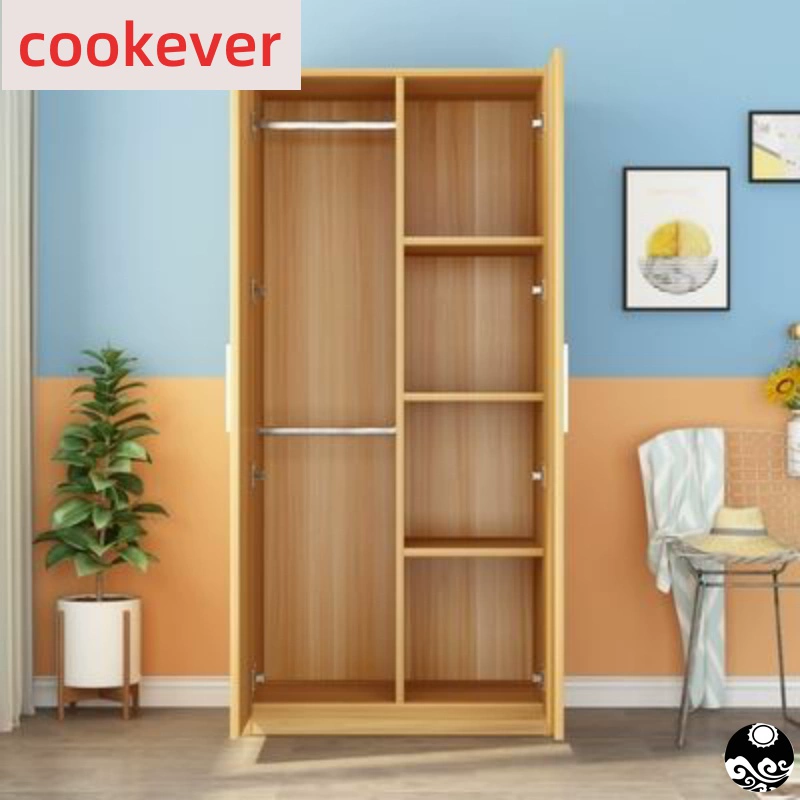 Phòng độc thân ưu đãi cho thuê phòng có cửa lắp ghép quần áo bằng gỗ nội thất bền vách ngăn tủ quần áo sinh viên sức chứa lớn - Buồng