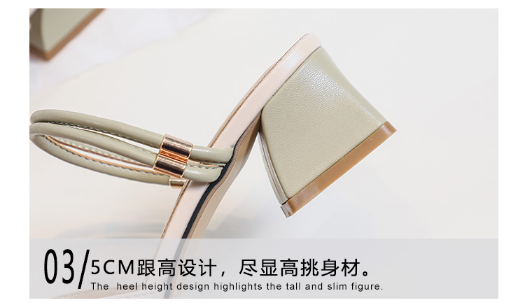 C9784 2760K GIÀY DÉP SANDAL NỮ RSKREGS MŨI NHỌN GÓT VUÔNG MÙA HÈ GIÀY DÉP NỮ DA BÒ G06 SẢN PHẨM MỚI