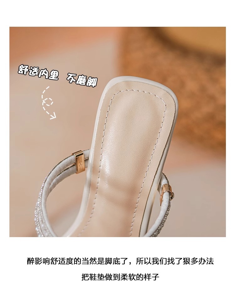 C9671 2760K GIÀY CAO GÓT NỮ RSKREGS LƯỚI MỎNG GÓT VUÔNG MÙA HÈ GIÀY DÉP NỮ G06 SẢN PHẨM MỚI