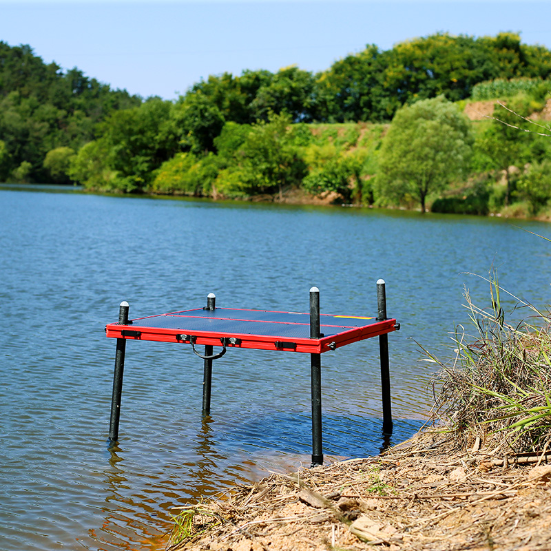 Hairui 2021 New Portable Carbon UltraLight Carbon Fiber 2020 Aluminum Alloy Fishing Foldable Skeletonized Big Fishing Platform