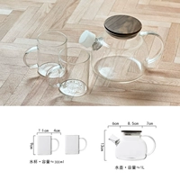 1л горшок+2 стакана